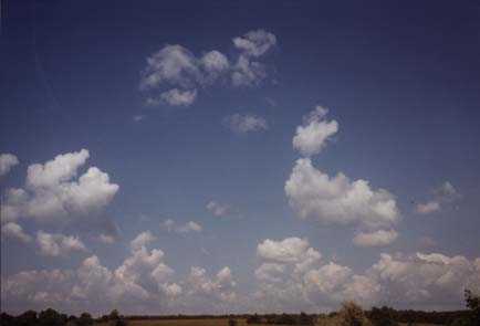Такие кучевые облака при определенных условиях могут перерасти в грозовые